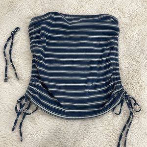 Blue striped tube top, brand American Eagle outfitters, size small